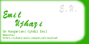 emil ujhazi business card