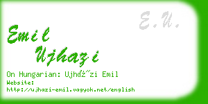 emil ujhazi business card